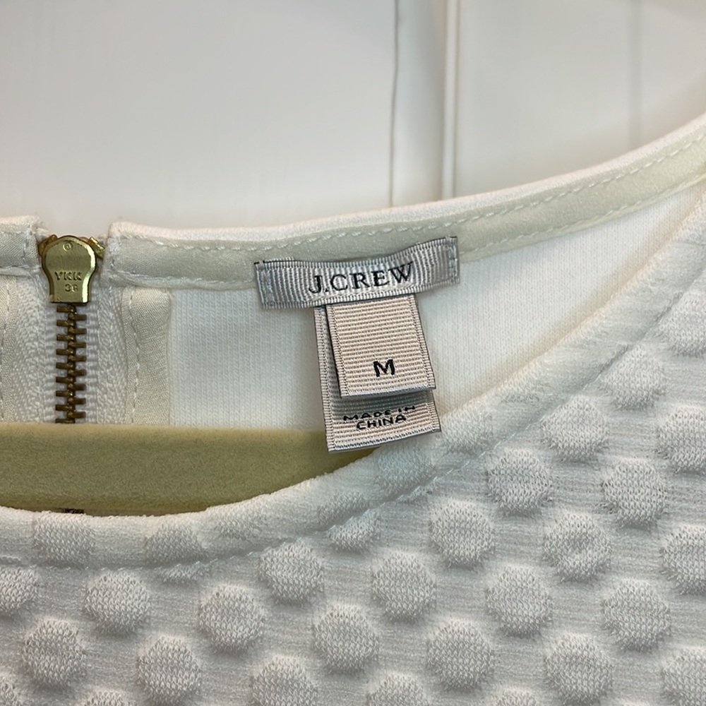 J Crew Peplum Top M - Picture 2 of 3